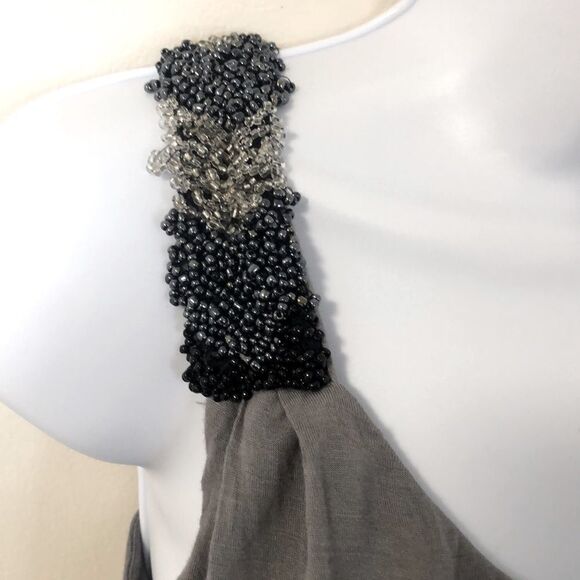 Twenty One Sleveless One Shoulder Gray Tank Top Size Medium - Picture 2 of 6